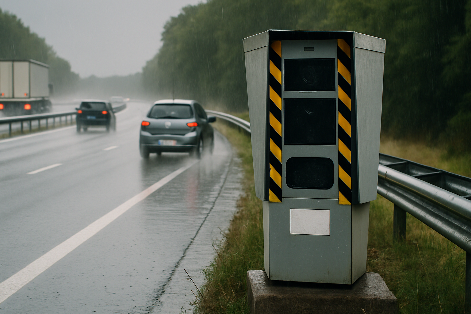 Amende radar autoroute sous la pluie: 110 km/h et recours