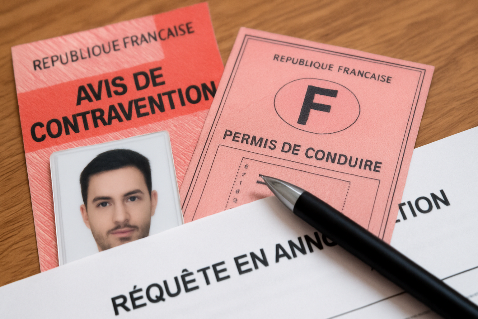 Image d'un conducteur vérifiant son compteur de vitesse avec des panneaux de signalisation sur la route en arrière-plan.