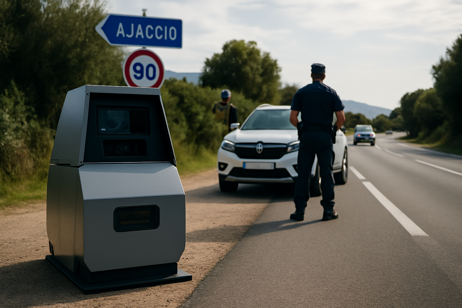 Ajaccio : radar mobile renforcé pour les contrôles routiers