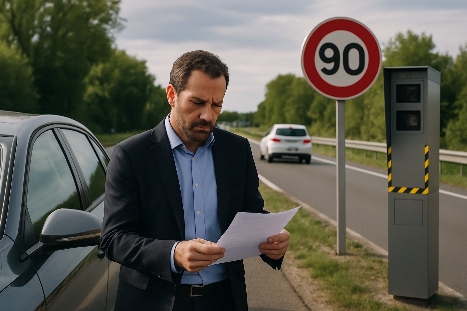 Contester une amende pour 10 à 20 km/h sur route