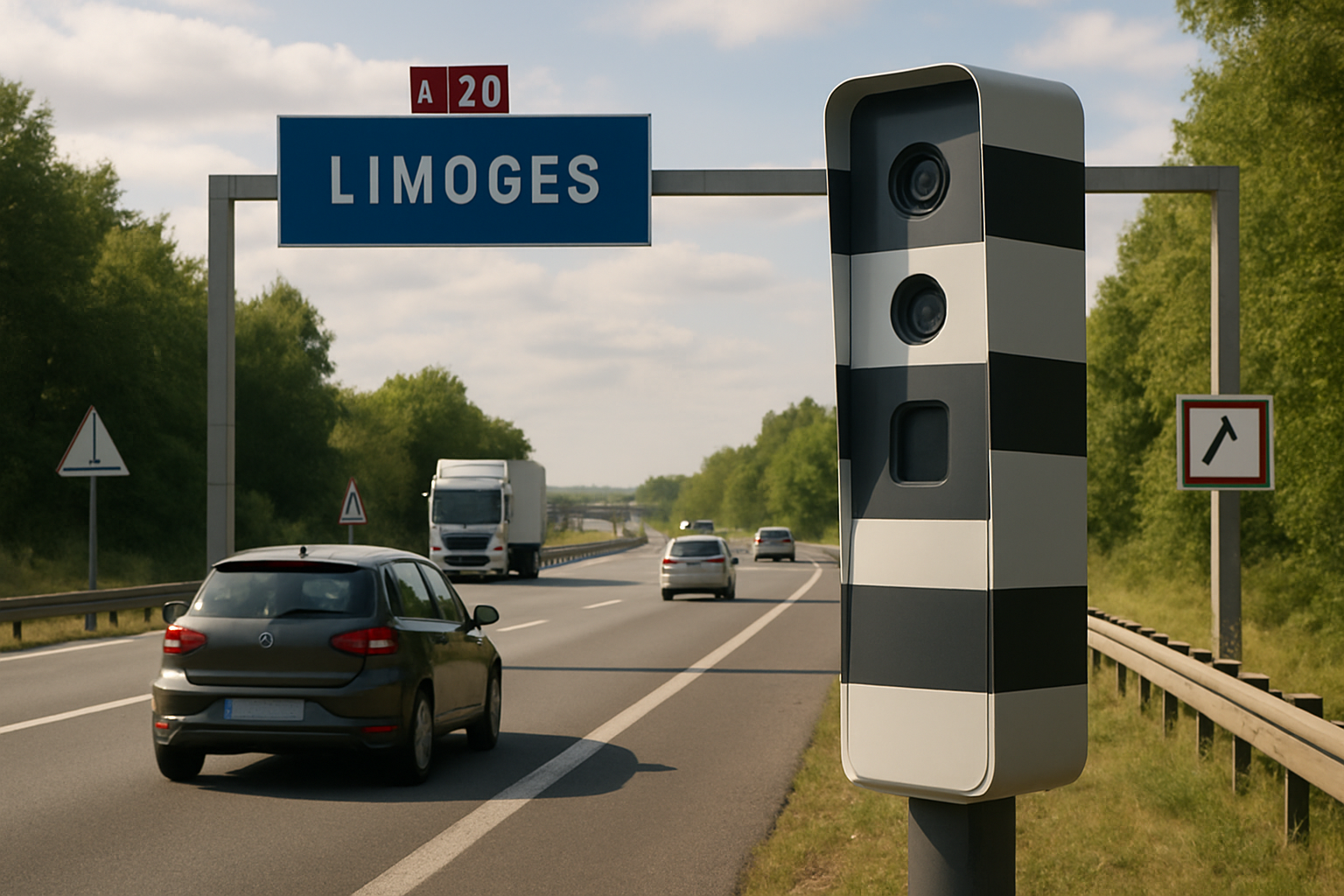 Limoges : radar urbain nouvelle génération installé sur l’A20