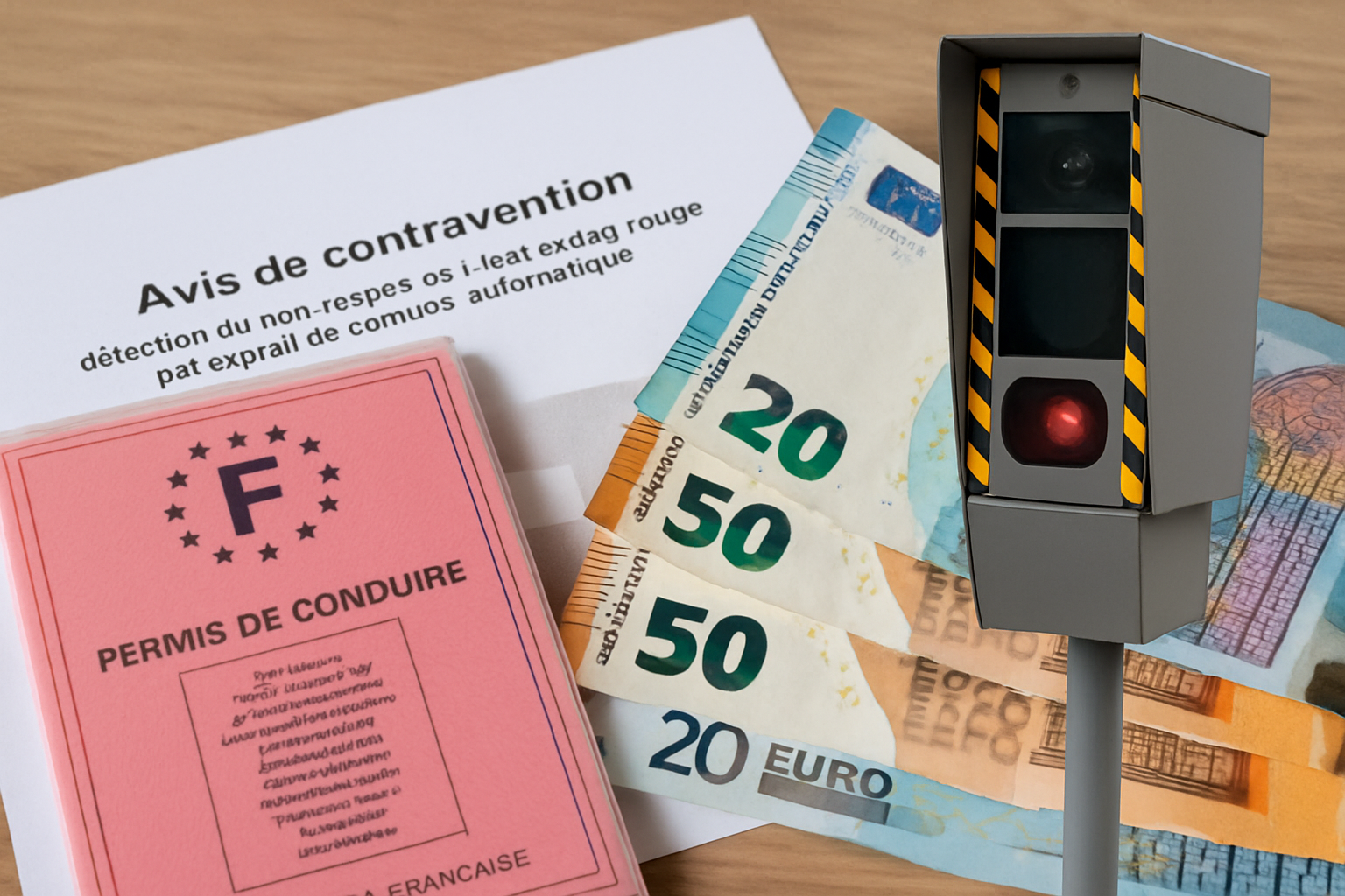 Image d'un radar de feu rouge sur une route des Hauts-de-Seine, surveillant le trafic pour assurer la sécurité routière.