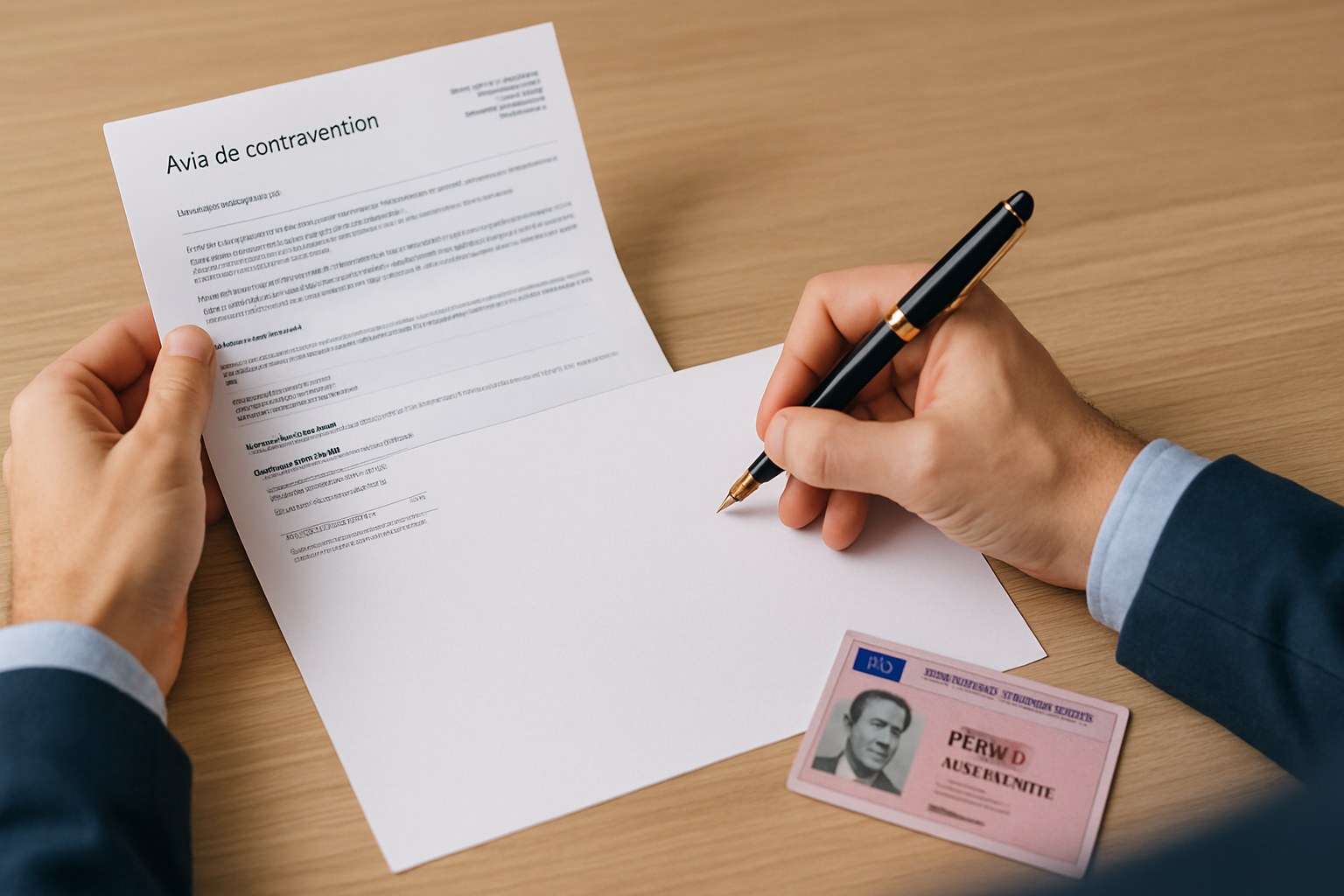 Image d'un document officiel avec en-tête "Lettre de contestation", mentionnant des délais et montants d'amende.