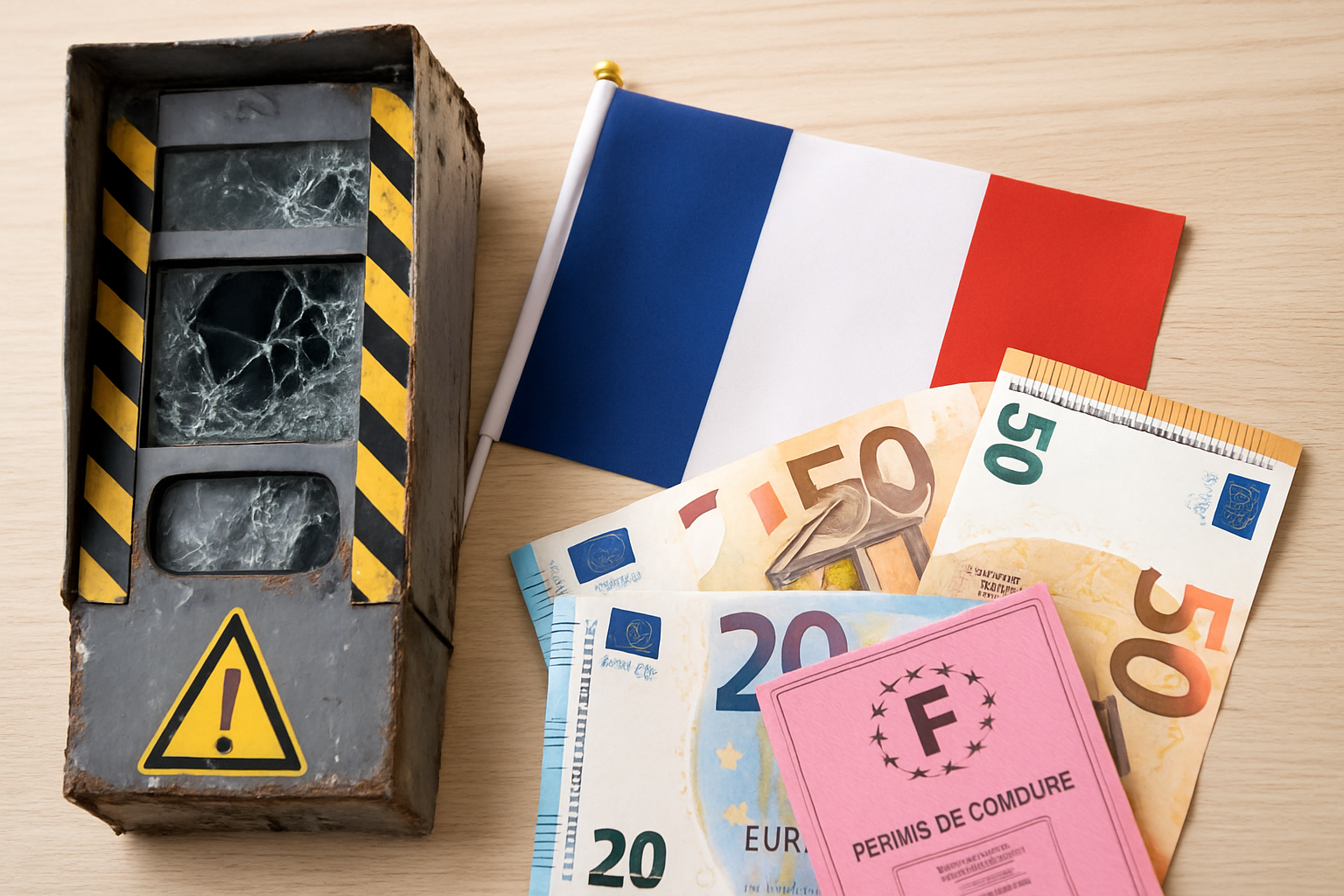 Image d'un radar routier endommagé, illustrant le coût élevé du vandalisme et son impact sur les finances publiques.