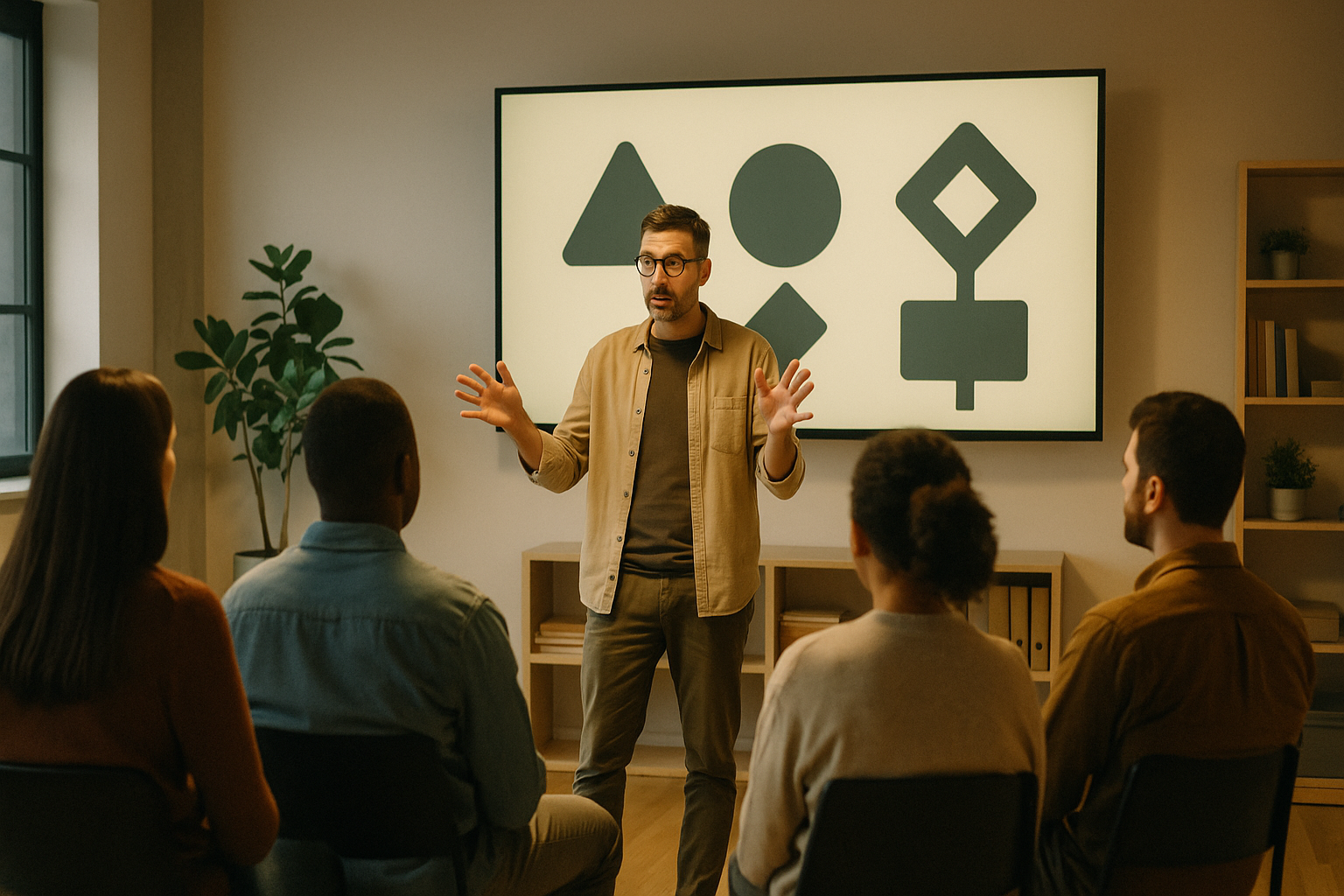 Atelier en sous-groupe pendant un stage de sensibilisation à la sécurité routière à Antony