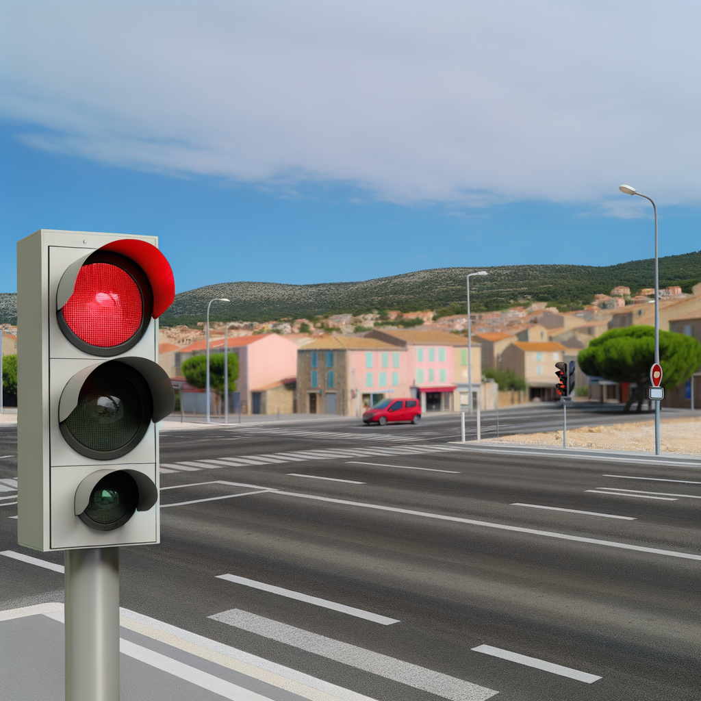 Radar de feu rouge en Corse pour sécurité routière