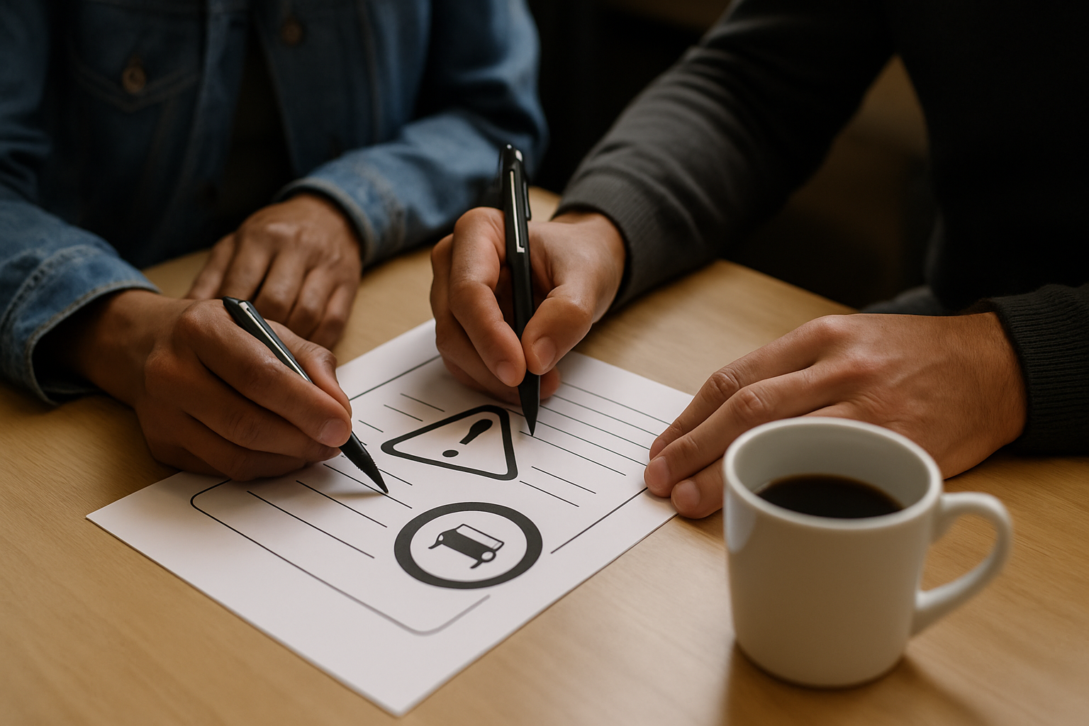 Atelier en sous-groupe pendant un stage de sensibilisation à la sécurité routière à Chelles