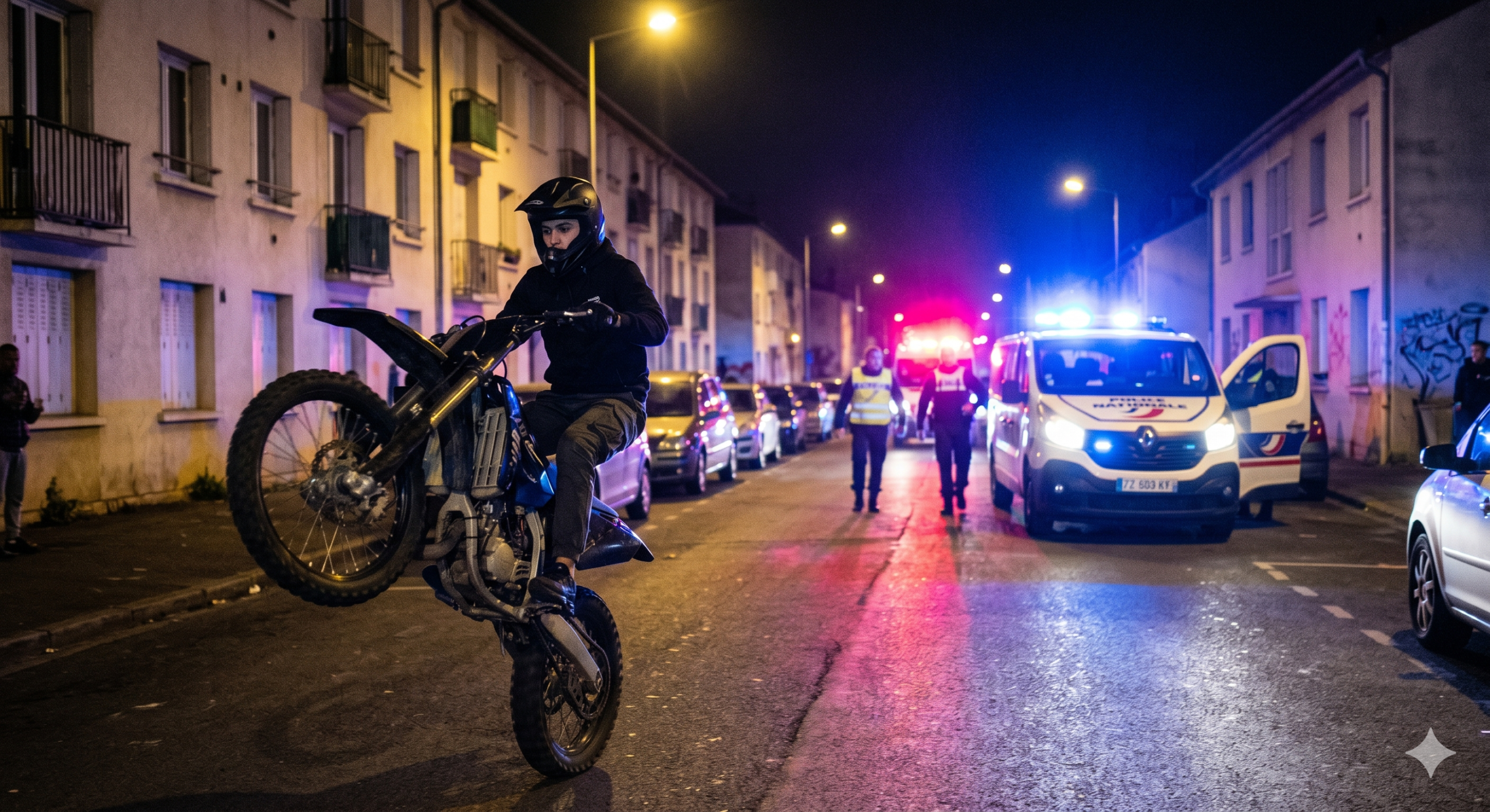 rodéo urbain moto cross, confiscation véhicule rodéo motorisé, amende délit rodéo urbain, garde à vue rodéo moto, sanction pénale conduite dangereuse, roue arrière moto voie publique, avocat droit pénal routier, tribunal correctionnel peine prison, immobilisation deux roues police, confiscation moto cross justice, délit rodéo code de la route, incitation rodéo réseaux sociaux, suspension permis conduire chauffard, sécurité publique tranquillité riverains, perte six points permis, conduite sans permis circonstance aggravante, alcool stupéfiant rodéo urbain, saisie véhicule fourrière police, violence routière délit pénal, organisation rodéo motorisé illégal.