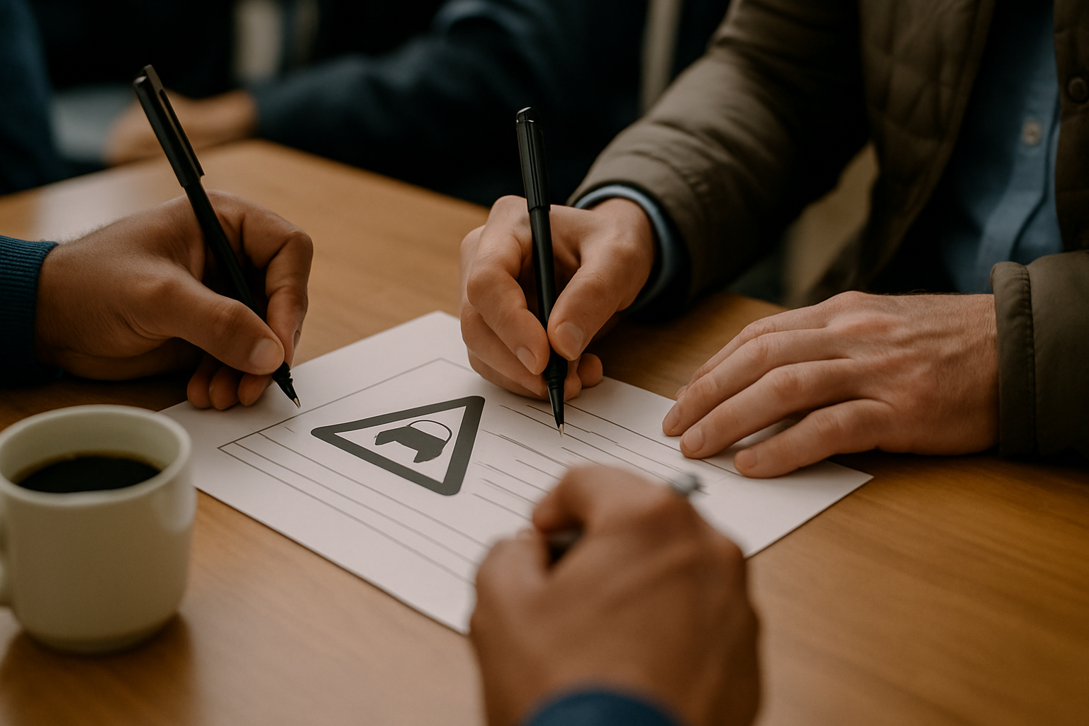 Atelier en sous-groupe pendant un stage de sensibilisation à la sécurité routière à Sartrouville