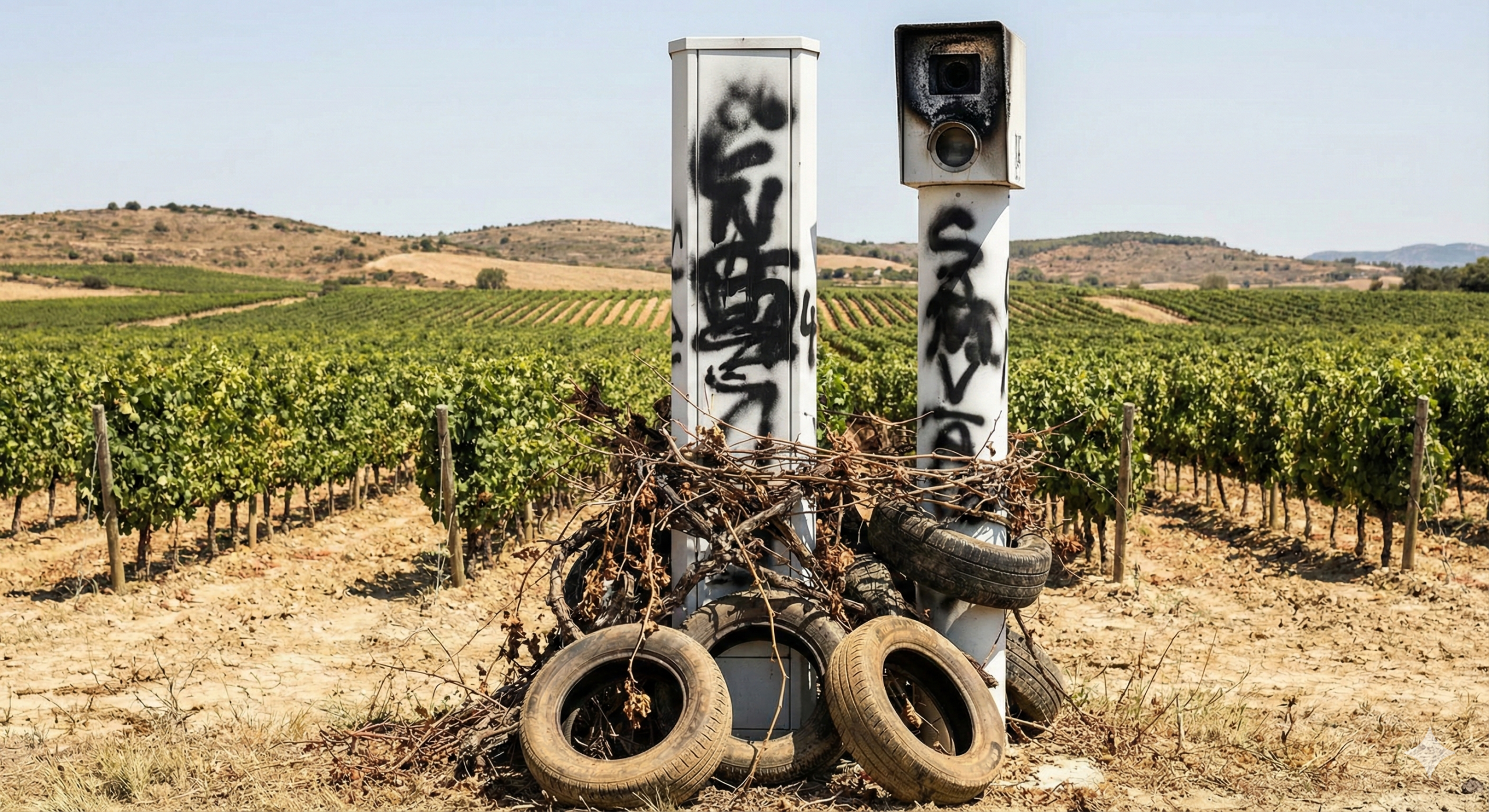 Radar tourelle vandalisé dans l'Hérault par un viticulteur