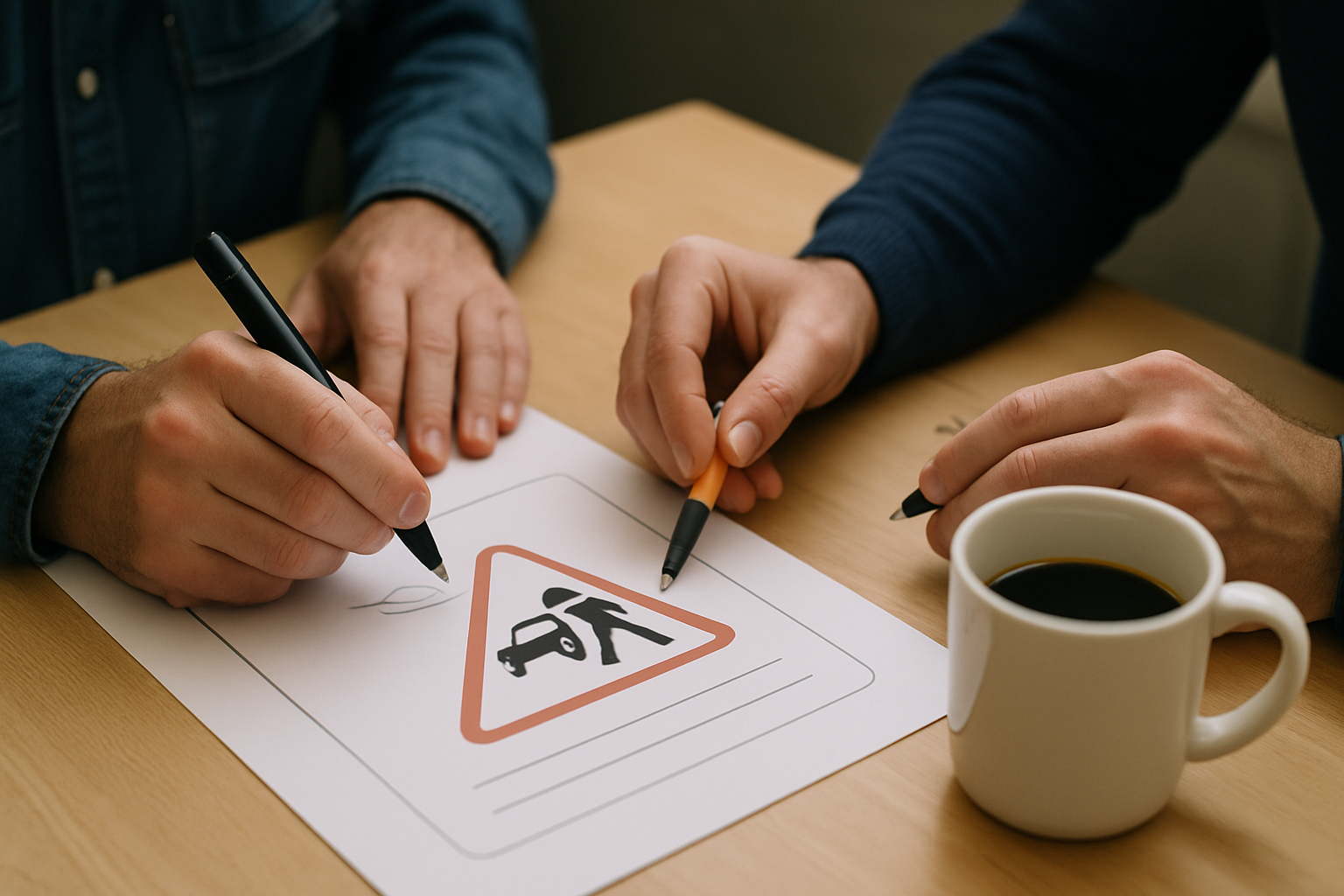 Atelier en sous-groupe pendant un stage de sensibilisation à la sécurité routière à Évry-Courcouronnes