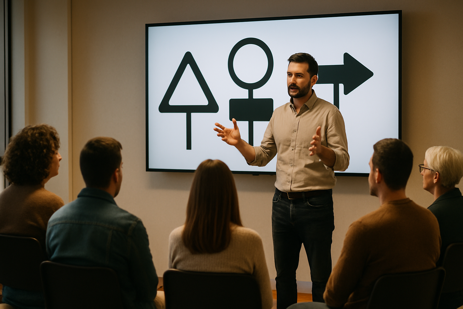 Atelier en sous-groupe pendant un stage de sensibilisation à la sécurité routière à Rouen