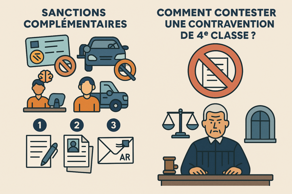 Comment contester une contravention de 4ᵉ classe