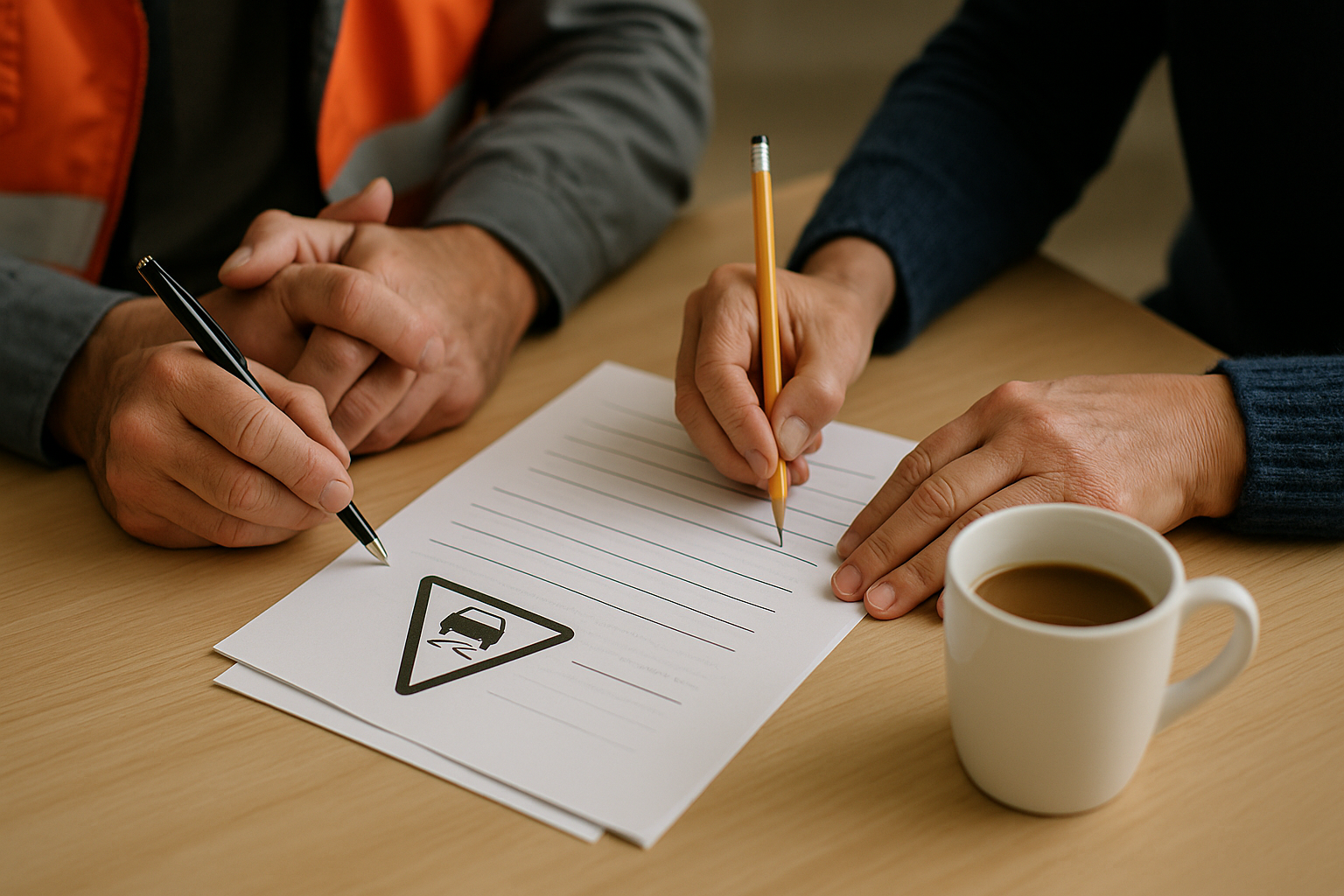 Atelier en sous-groupe pendant un stage de sensibilisation à la sécurité routière à Sainte-Geneviève-des-Bois