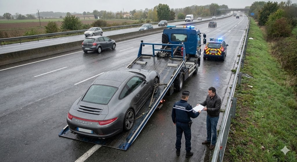 grand excès de vitesse délit, sanctions routières france, tribunal correctionnel route, confiscation véhicule immédiate, suspension permis vitesse, gendarmerie contrôle vitesse, délit routier première fois, avocat droit routier, sécurité routière sanctions, saisie fourrière.
