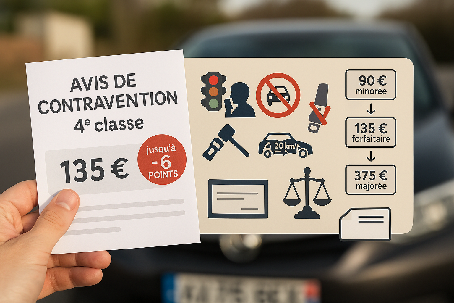 contravention de 4ème classe, contestation
