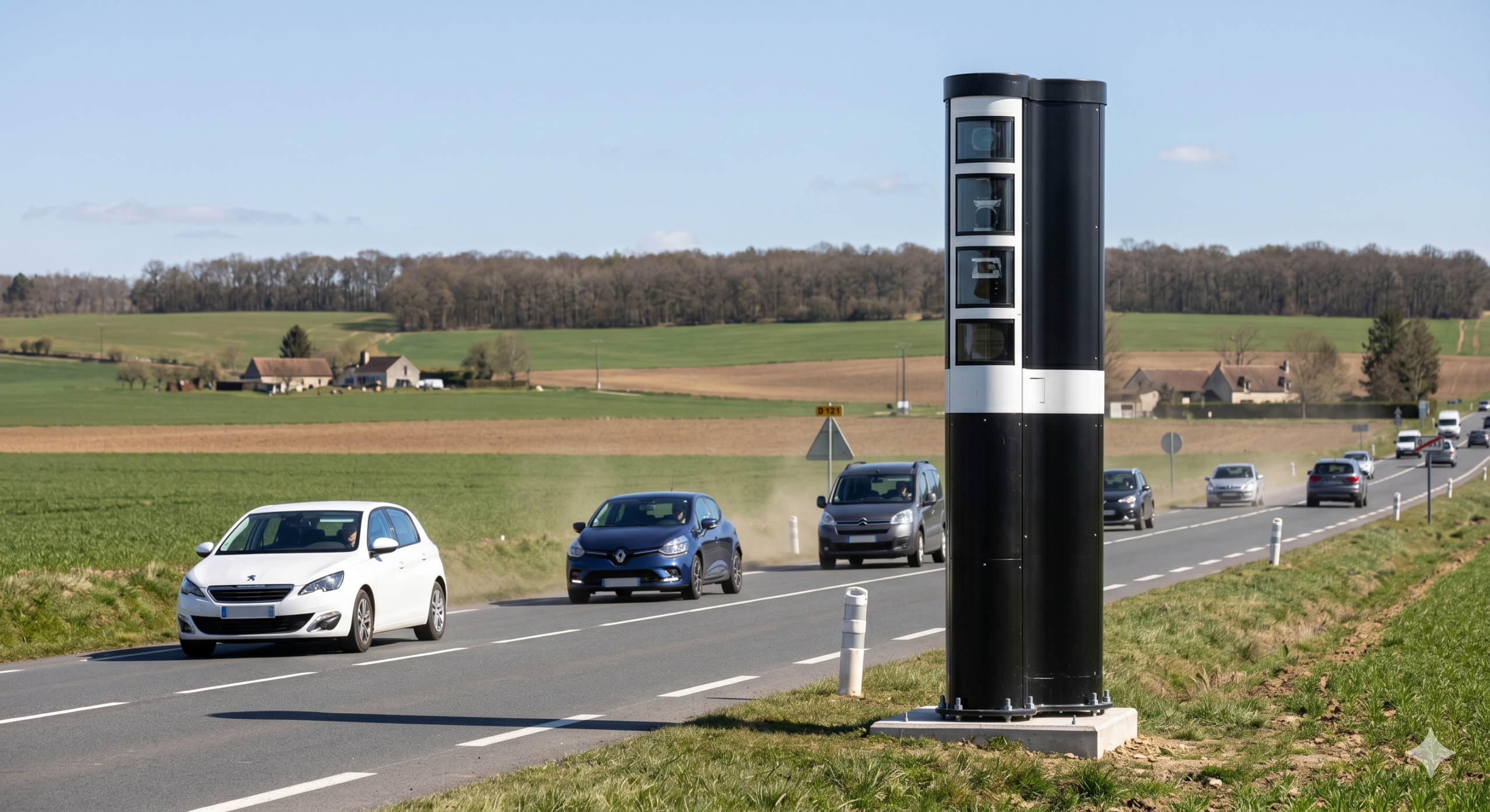 le radar de vitesse nouvellement installé en Seine-et-Marne, le contrôle automatique sur les routes du département 77, la cabine de la nouvelle génération pour la vitesse, l'amende pour l'excès de la vitesse en Île-de-France, la prévention des accidents de la circulation routière, le retrait des points sur le permis de conduire du conducteur, la surprise de l'installation de la machine sur la voirie, la limitation de la vitesse pour la voiture, le trafic routier des automobilistes de passage, la contravention électronique de l'ANTAI.