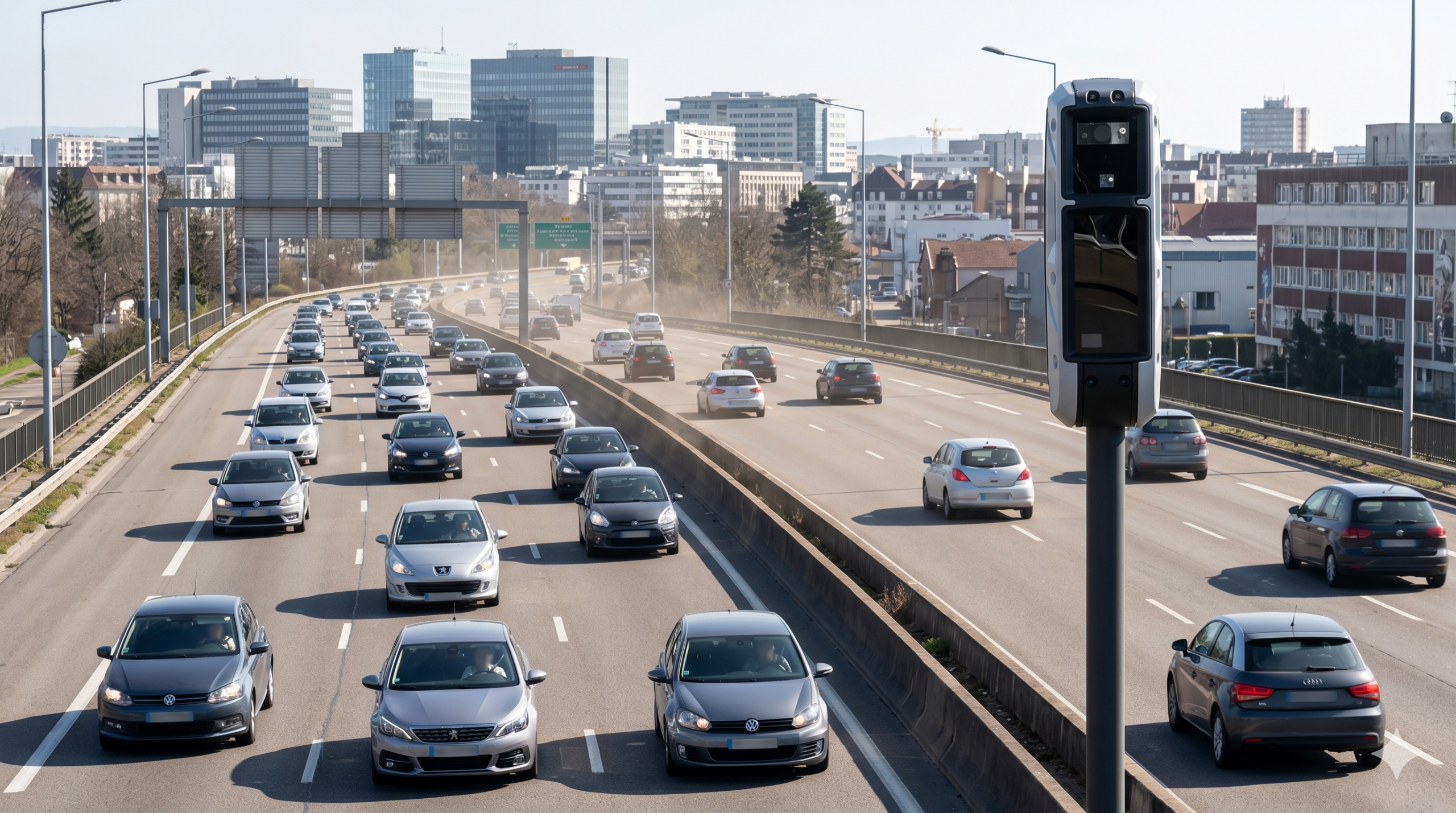 le radar bientôt en service à Strasbourg, l'appareil inactif sur la voie métropolitaine M35, la fin de la tolérance pour l'excès de la vitesse en Alsace, l'amende pour le conducteur de la voiture, le retrait des points sur le permis de conduire, la sécurité routière dans l'agglomération strasbourgeoise, la cabine tourelle de la dernière génération, la prévention des accidents de la route, la préfecture du Bas-Rhin pour le contrôle, la contravention électronique de l'ANTAI, la limitation de la vitesse sur le réseau routier.