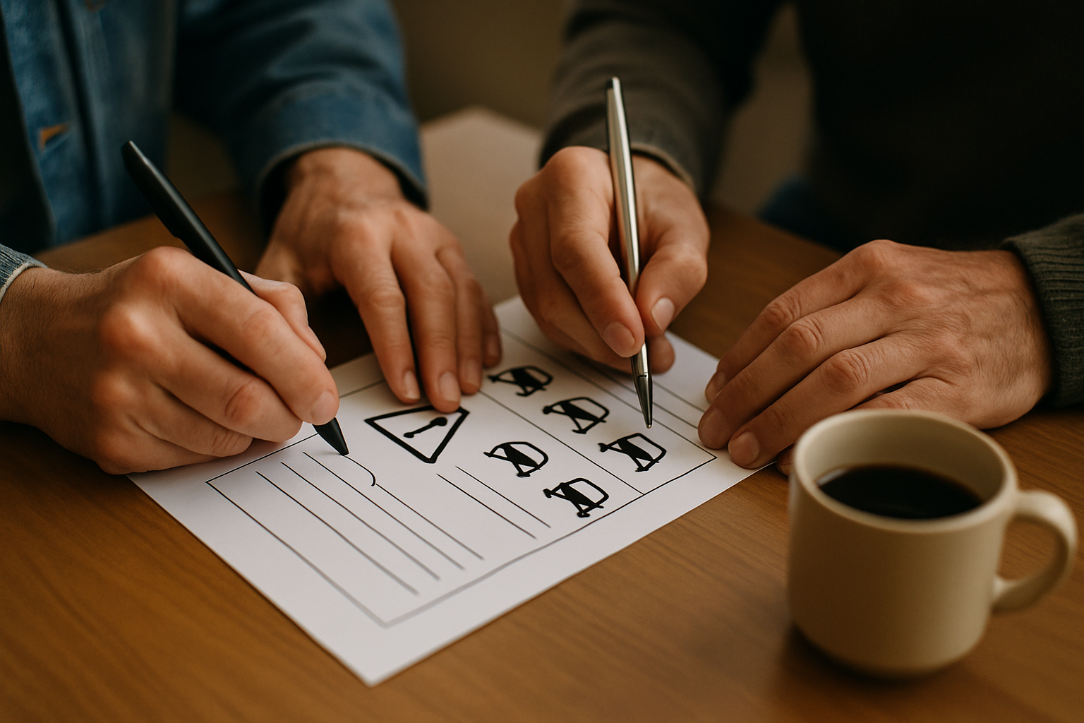 Atelier en sous-groupe pendant un stage de sensibilisation à la sécurité routière à Cergy