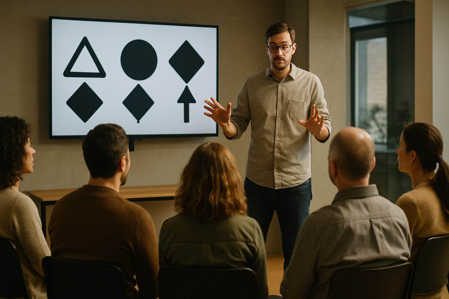 Atelier en sous-groupe pendant un stage de sensibilisation à la sécurité routière à Amiens