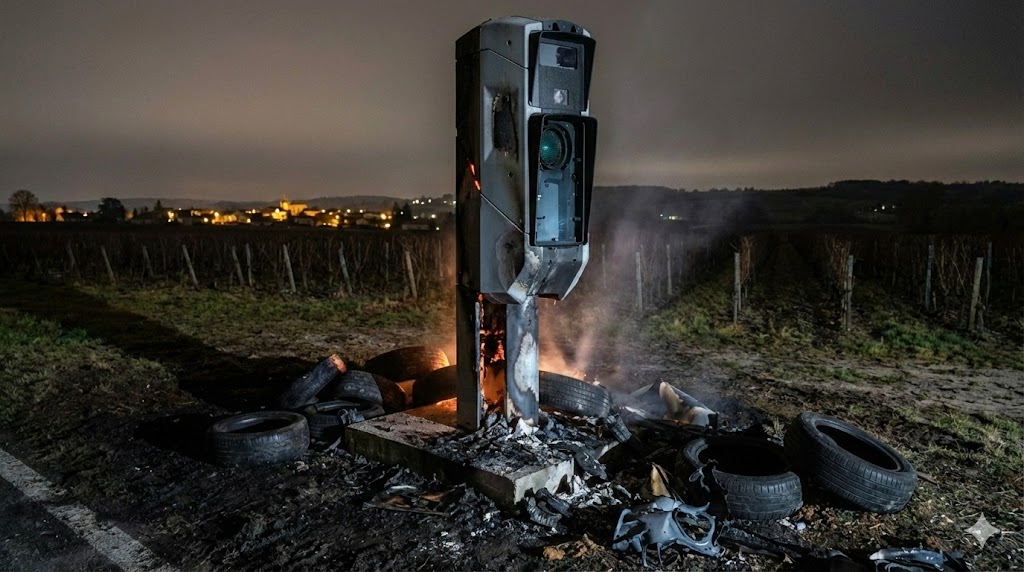 dordogne radar tourelle incendié, radar lamonzie-saint-martin brûlé, vandalisme radar d936 bergerac, radar les graves lamonzie, gendarmerie bergerac enquête, remplacement radar tourelle, feu radar dordogne, axe bordeaux bergerac radar.