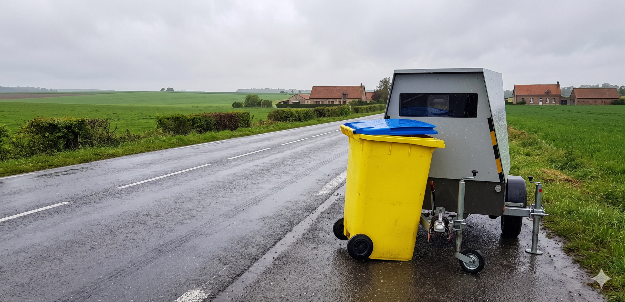 radar de chantier neutralisé, Quièvrecourt Seine-Maritime, poubelle jaune radar, entrave contrôle vitesse, radar autonome bloqué, sanction masquage radar, sécurité routière Normandie, infraction code de la route, amende tribunal de police, radar bidirectionnel, gendarmerie enquête dégradation, prévention excès de vitesse, contestation amende antai, délit entrave justice, appareil contrôle vitesse aveuglé.