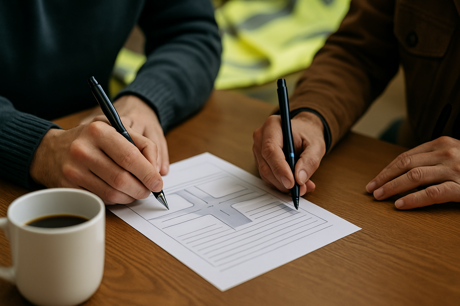Atelier en sous-groupe pendant un stage de sensibilisation à la sécurité routière à Bordeaux