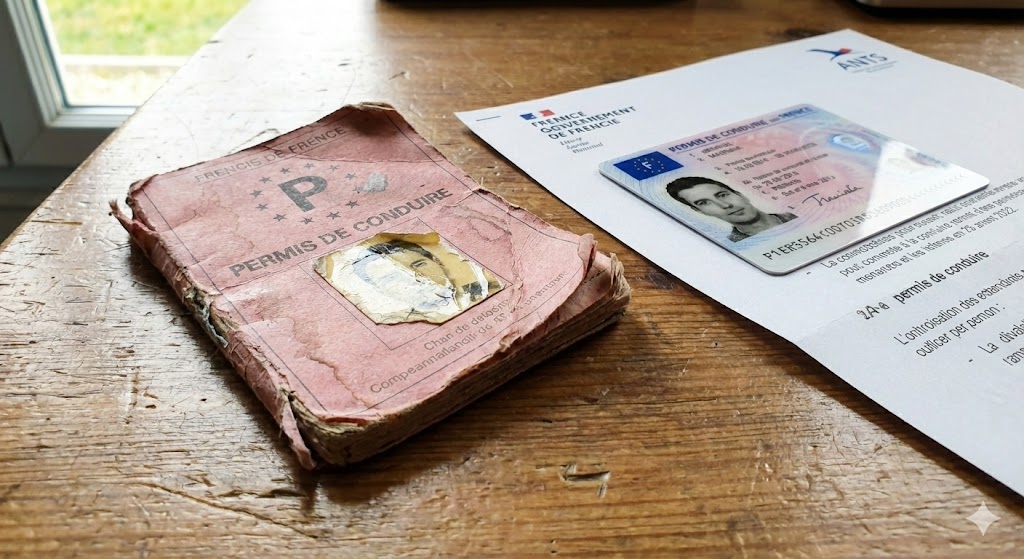 permis de conduire abîmé ou lavé, refaire permis détérioré ants, prix duplicata permis, validité permis déchiré, photo permis effacée, remplacement permis rose, amende non présentation permis valide.