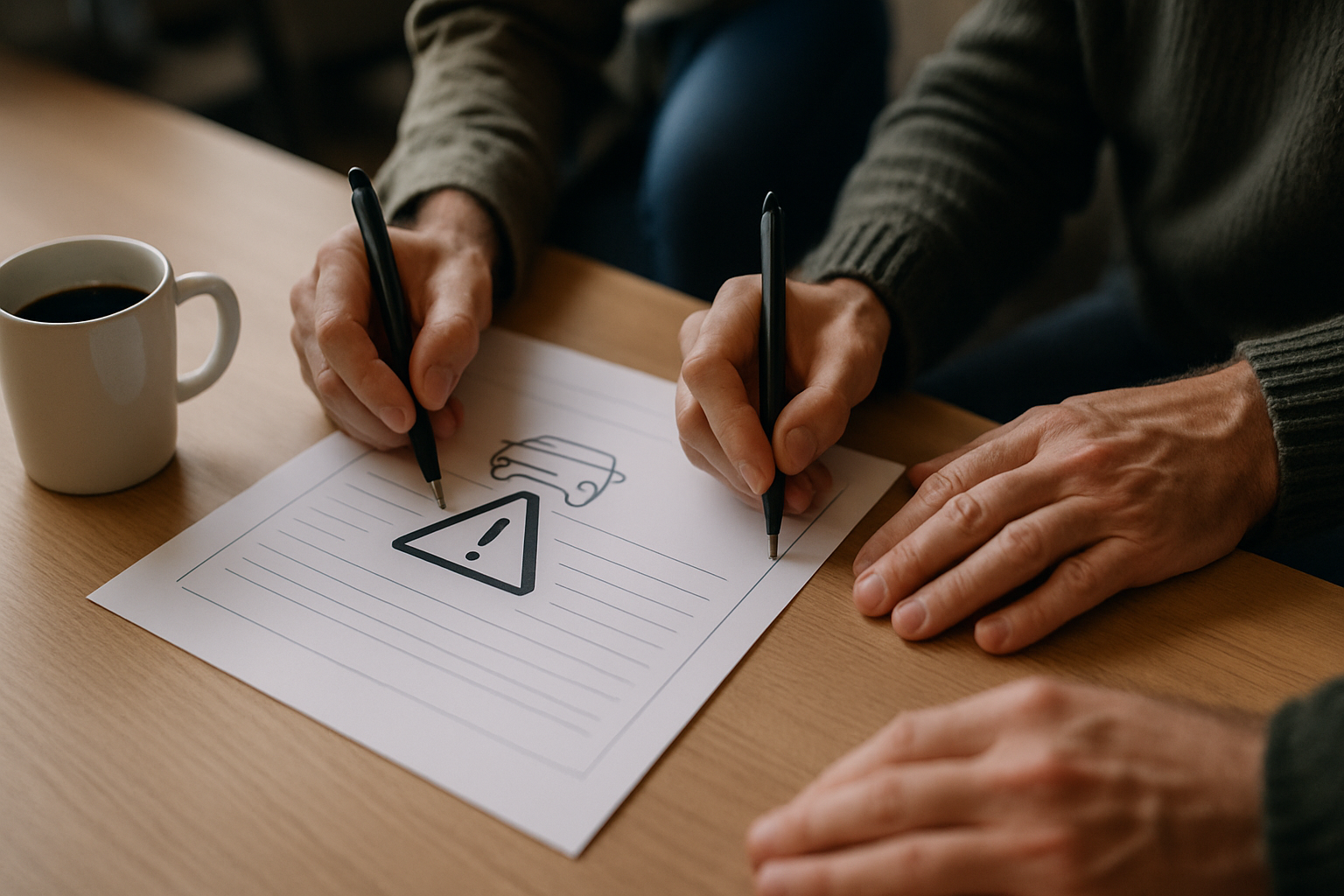 Atelier en sous-groupe pendant un stage de sensibilisation à la sécurité routière à Roubaix