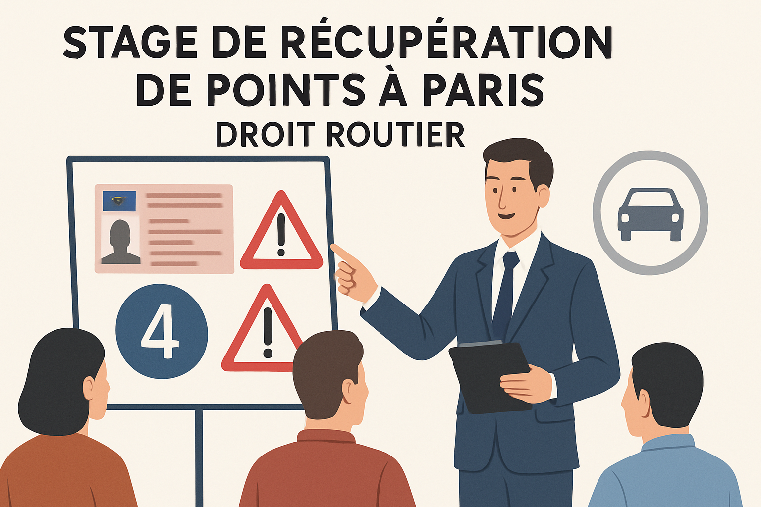 Stage de récupération de points à Paris - illustration complémentaire