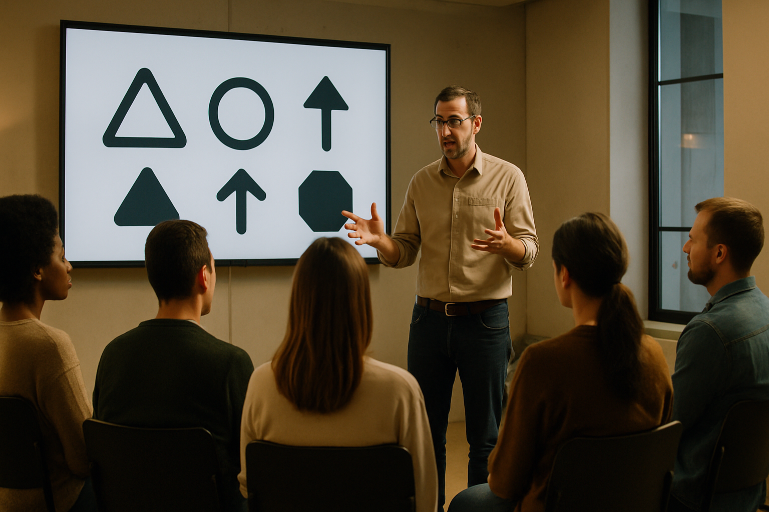 Atelier en sous-groupe pendant un stage de sensibilisation à la sécurité routière à Houilles