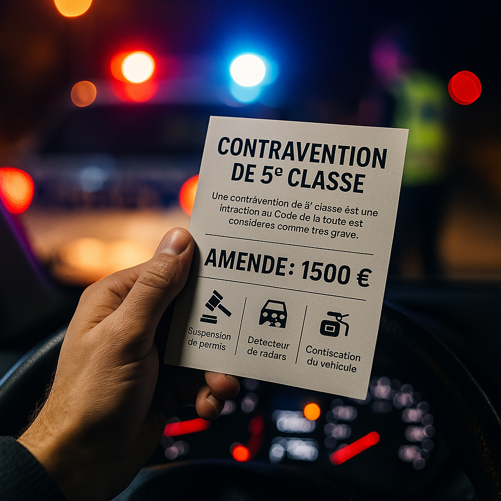 l'article 131-13, qui prévoit une amende maximale de 1 500 €, pouvant être portée à 3 000 € en cas de récidive.