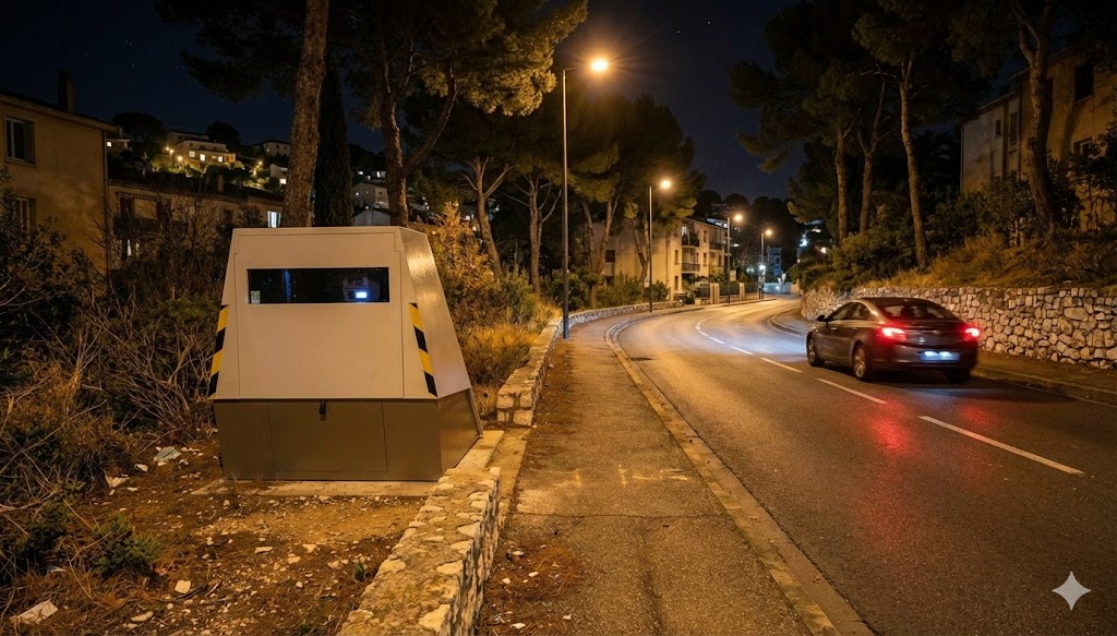 radar chantier Marseille route d'Allauch, contrôle vitesse D908, radar autonome 11e arrondissement, amende excès vitesse Valentine, sécurité routière accates, info route bouches-du-rhône.