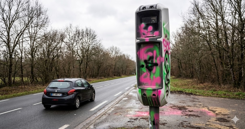radar saint-cyr neutralisé, radar d906 vandalisé, radar tourelle hors service, sécurité routière saint-cyr, radar peinture, contrôle vitesse d906, gendarmerie constat, réparation radar fixe, vandalisme mobilier urbain, radar masqué.